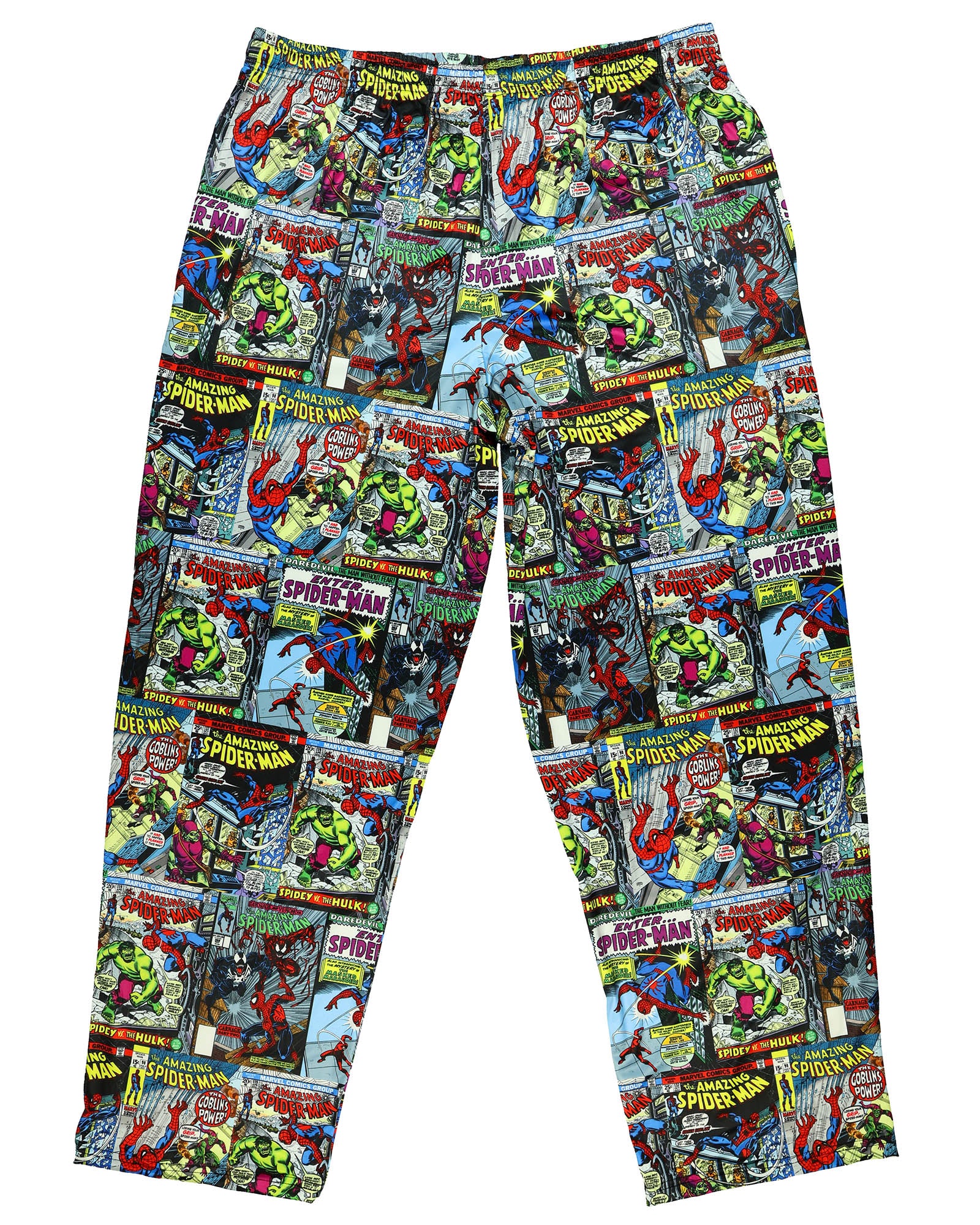 Marvel Comics Spider-Man Pajama Pants Men's Comic Cover Sleepwear