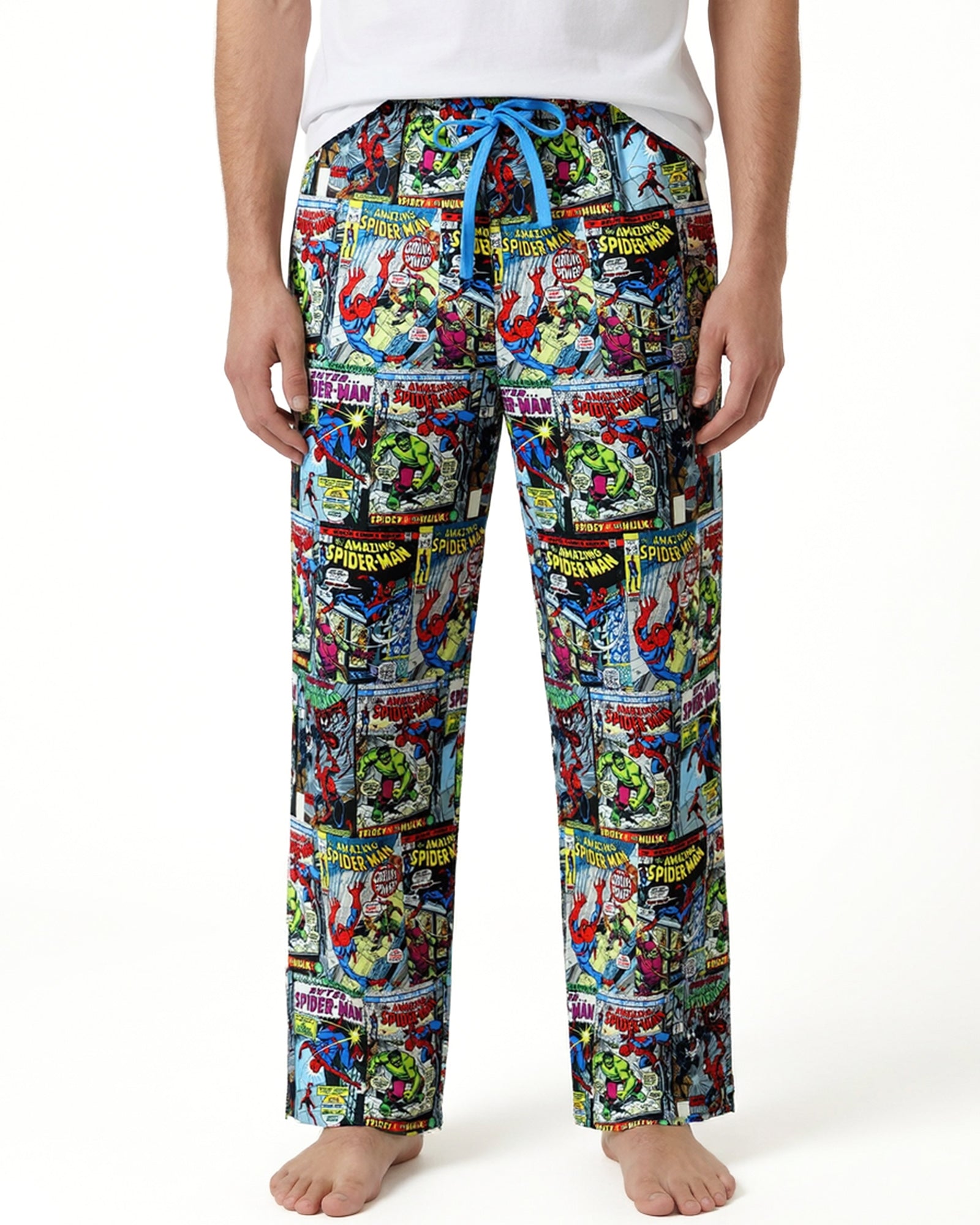 Marvel Comics Spider-Man Pajama Pants Men's Comic Cover Sleepwear