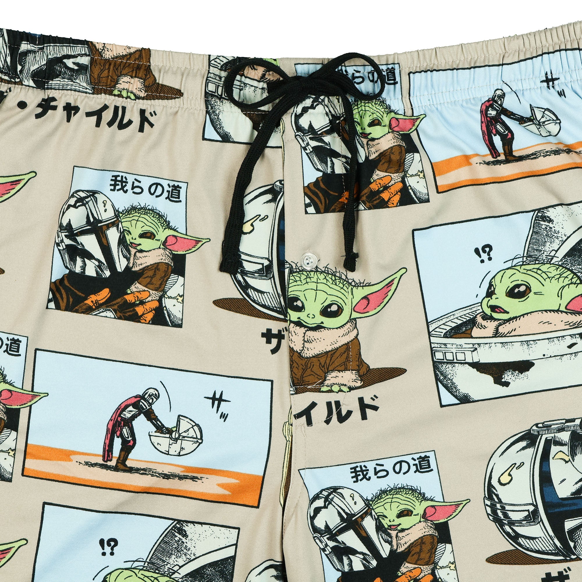 Disney Star Wars Pajama Pants The Mandalorian Grogu Comic Panel Sleepwear