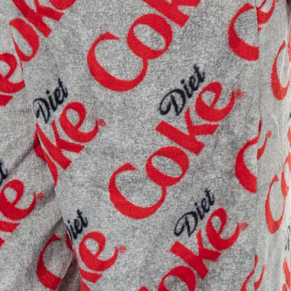 Coca-Cola Diet Coke Pajama Pants Men's AOP Logo Fleece Loungewear