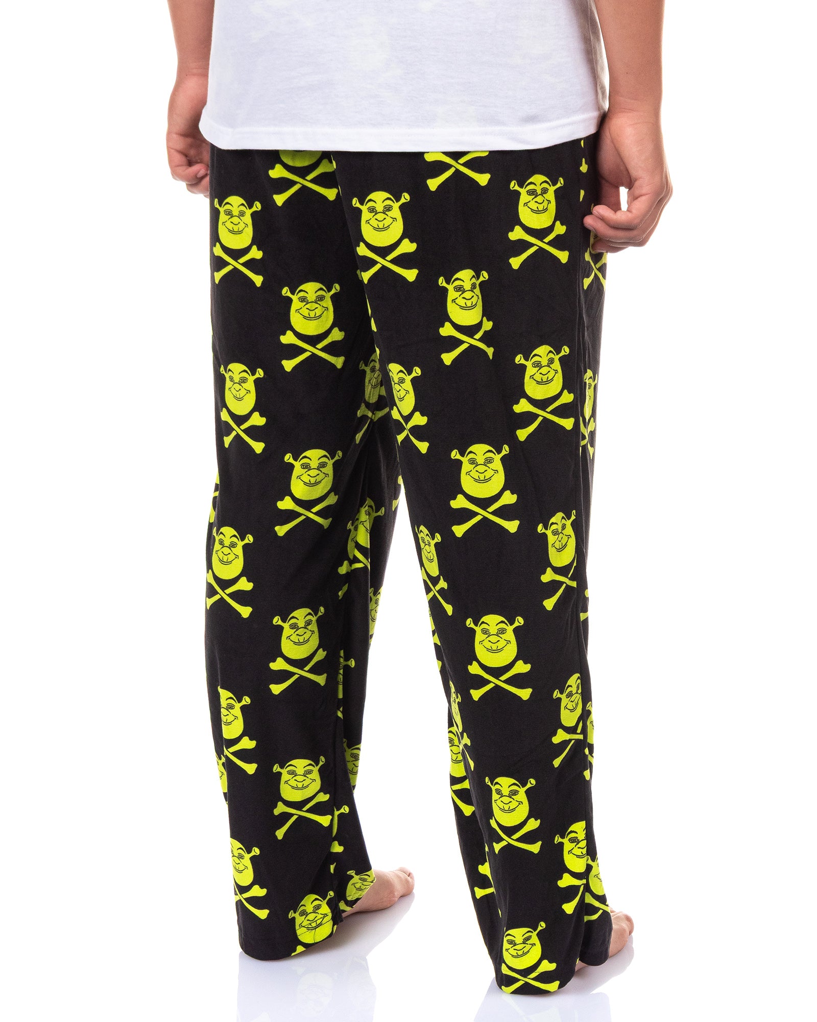 Shrek Pajamas Men's Crossbones Velour Lounge Pajama Bottom Pants