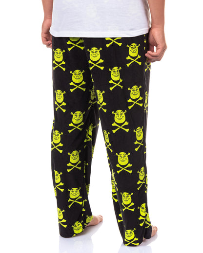 Shrek Pajamas Men's Crossbones Velour Lounge Pajama Bottom Pants