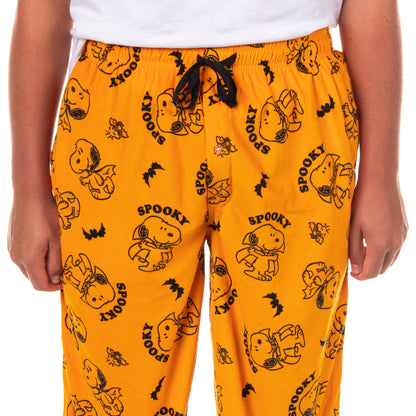 Peanuts Pajama Pants Men's Vampire Snoopy Halloween Sleep Bottoms