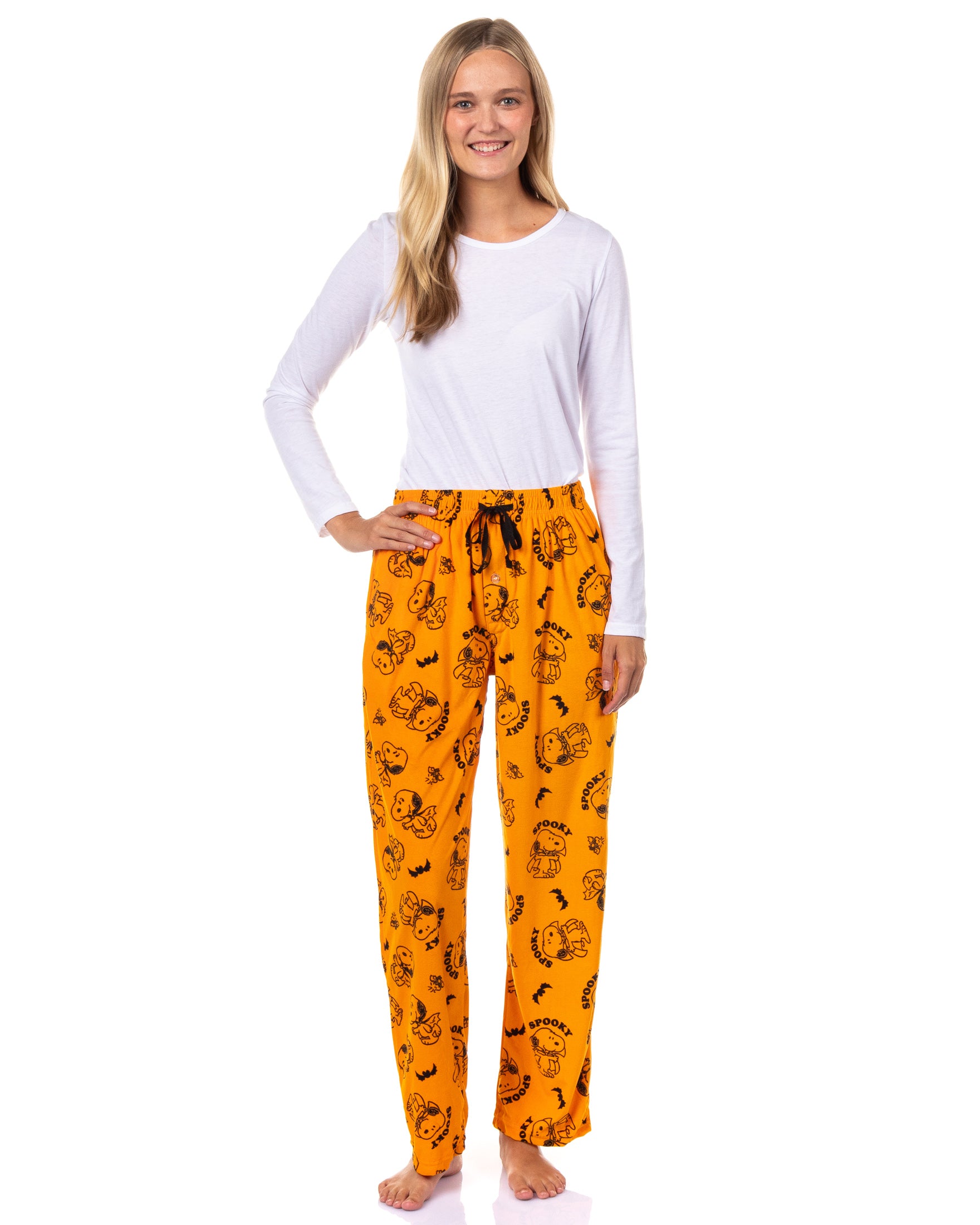 Peanuts Pajama Pants Men's Vampire Snoopy Halloween Sleep Bottoms
