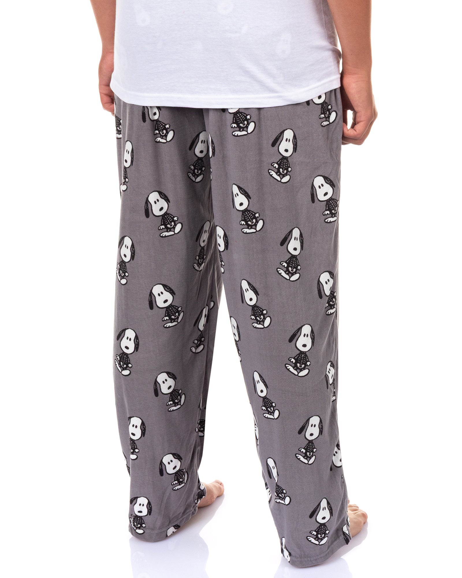 Peanuts Pajama Pants Men's Skeleton Snoopy Halloween Sleep Bottoms