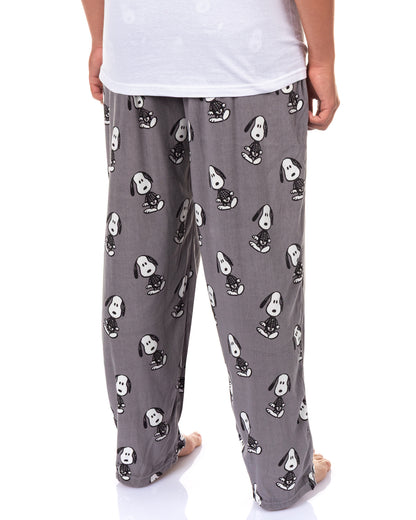 Peanuts Pajama Pants Men's Skeleton Snoopy Halloween Sleep Bottoms