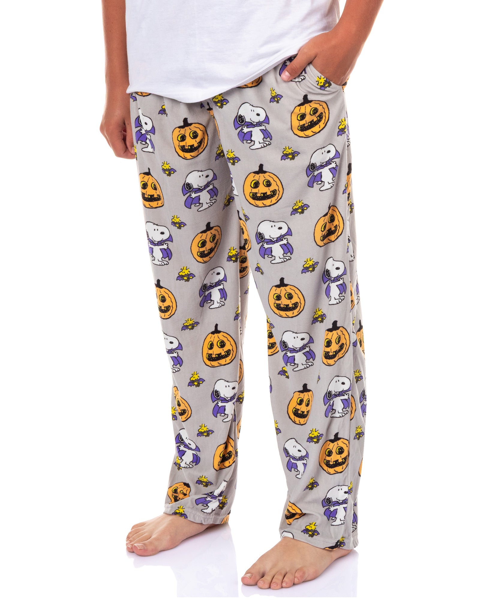 Peanuts Pajama Pants Men's Snoopy Woodstock Halloween Sleepwear
