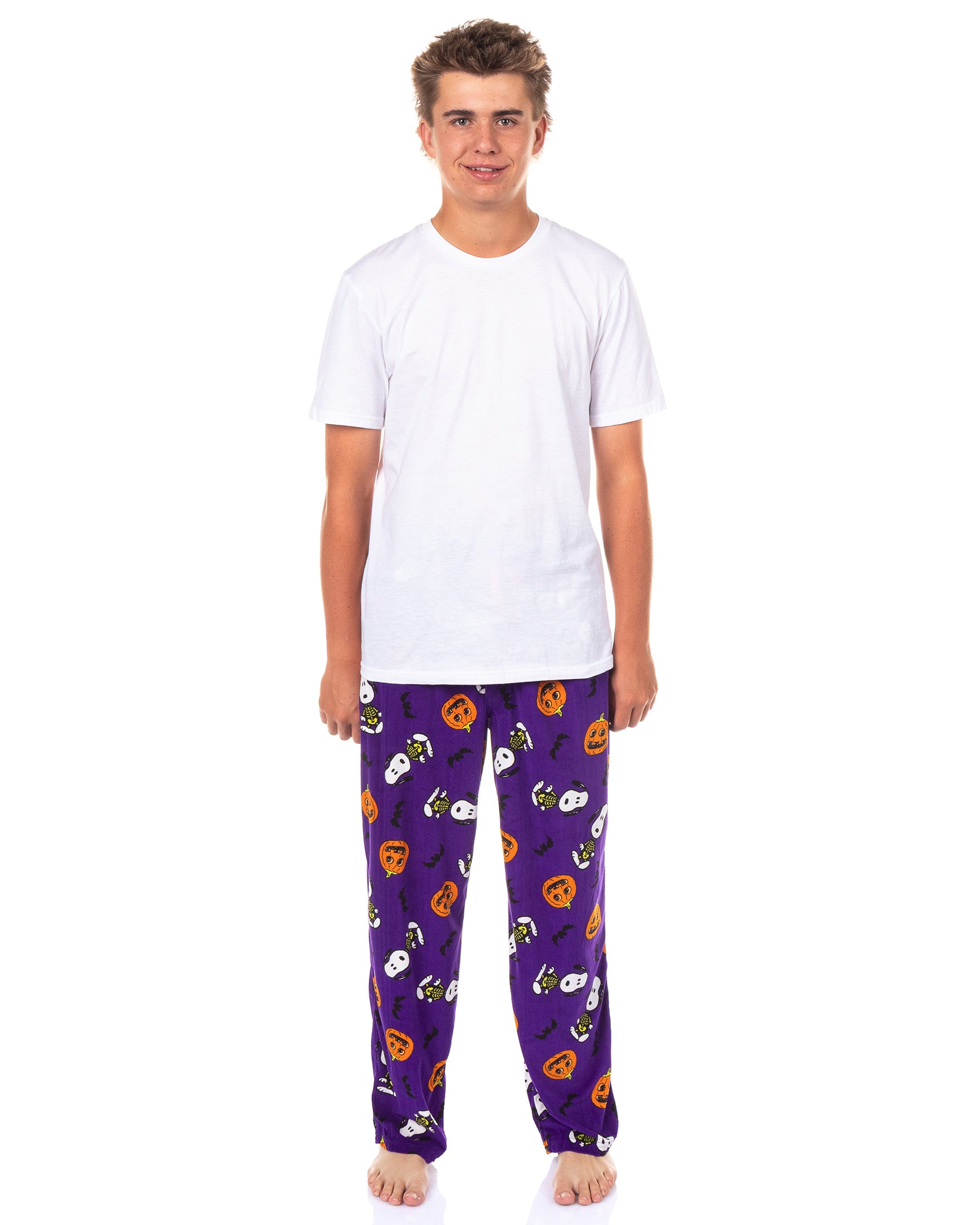 Peanuts Pajamas Men's Skeleton Snoopy Halloween Pajama Pants