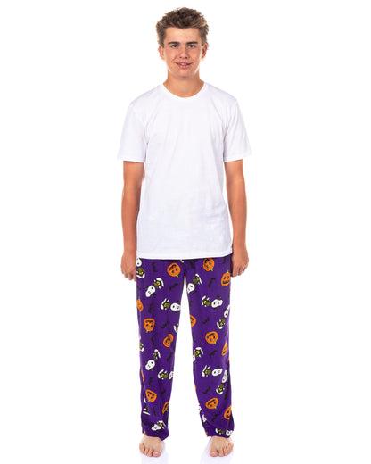 Peanuts Pajamas Men's Skeleton Snoopy Halloween Pajama Pants