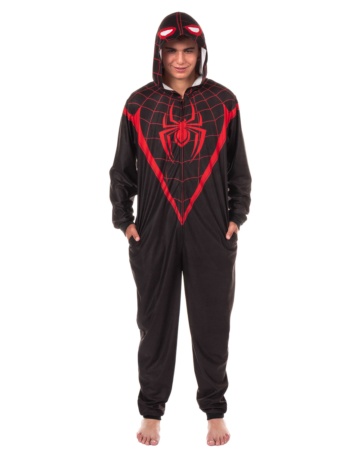 Marvel Comics Spider-Man Union Suit Men's Miles Morales Costume Pajama