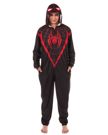 Marvel Comics Spider-Man Union Suit Men's Miles Morales Costume Pajama