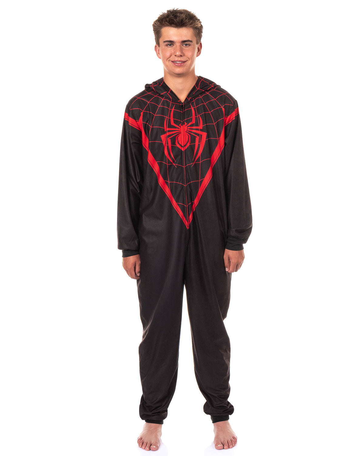 Marvel Comics Spider-Man Union Suit Men's Miles Morales Costume Pajama