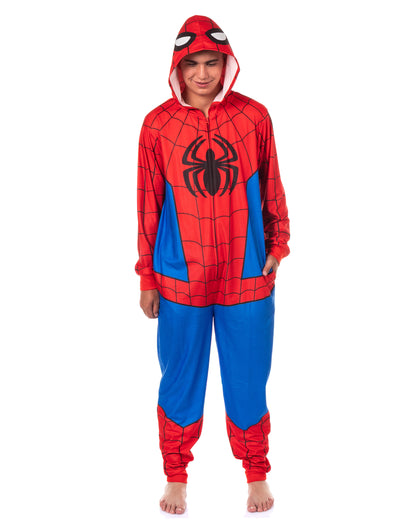 Marvel Comics Spider-Man Union Suit Men's Costume Lounge Pajamas