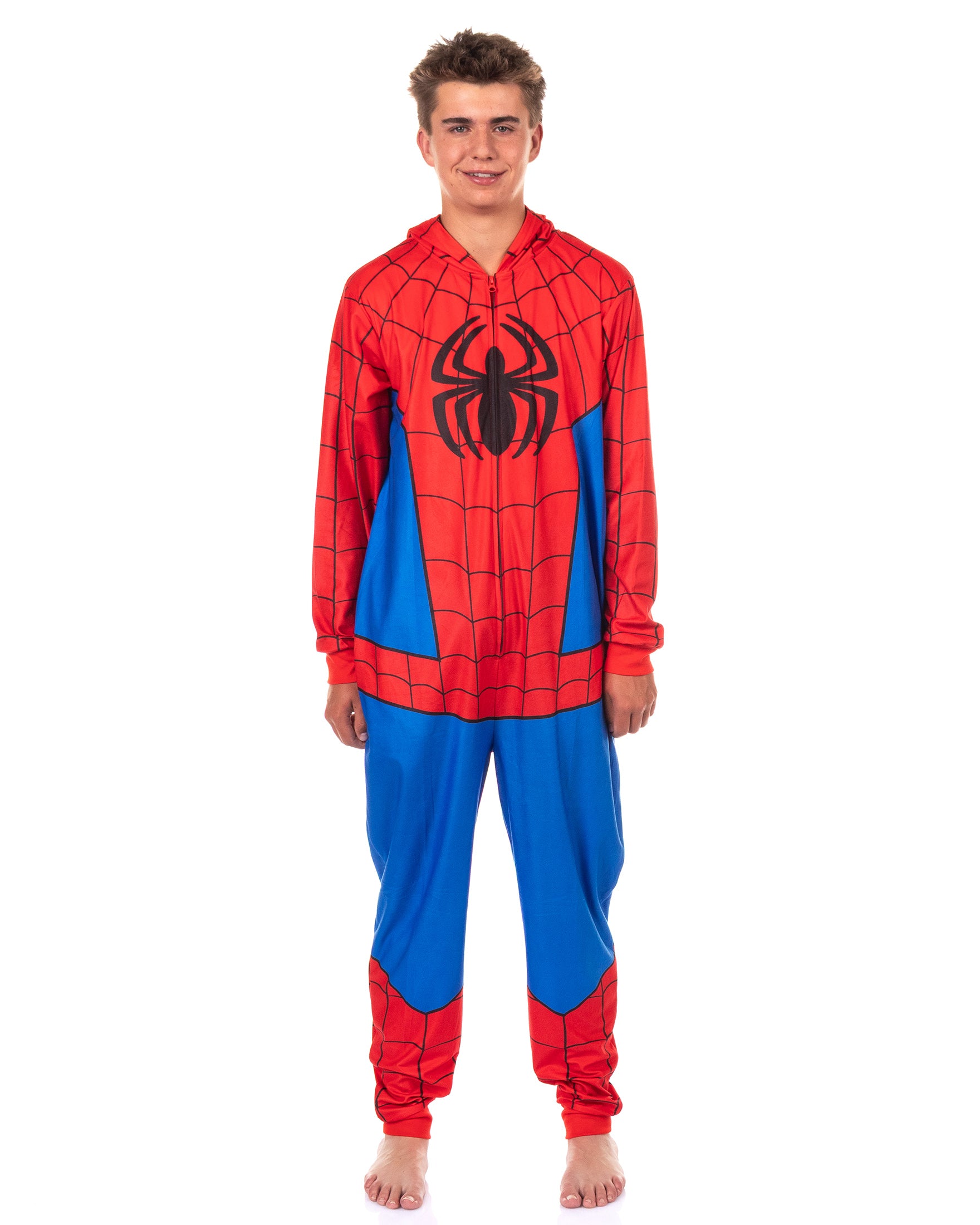 Marvel Comics Spider-Man Union Suit Men's Costume Lounge Pajamas