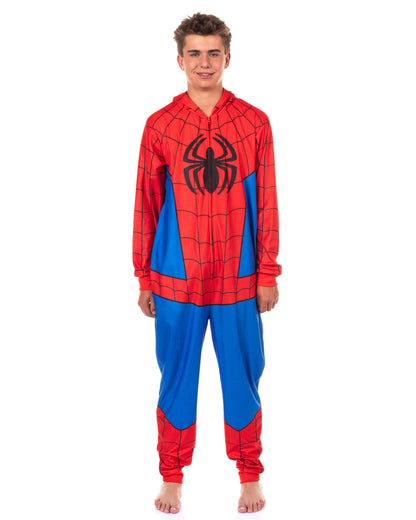 Marvel Comics Spider-Man Union Suit Men's Costume Lounge Pajamas