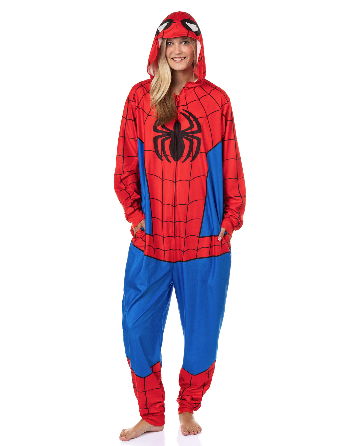 Marvel Comics Spider-Man Union Suit Men's Costume Lounge Pajamas