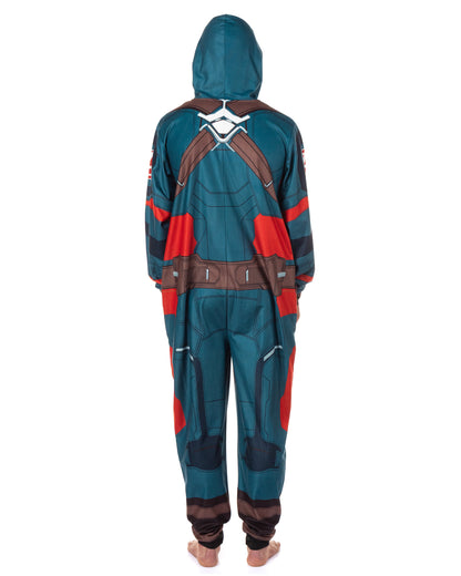 Marvel Captain America Union Suit Men's Cosplay Lounge Pajamas