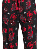 Marvel Spider-Man Men's Miles Morales Mask Allover Print Pajama Pants