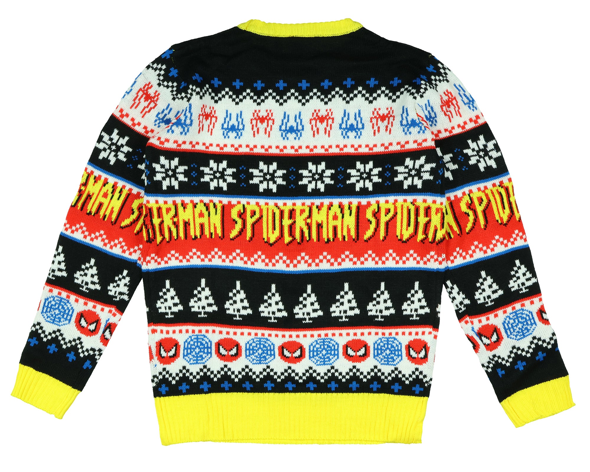 Marvel Men's Spider-Man Spidey Jump Adult Ugly Christmas Pullover Sweater