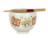 Maruchan Microwave Safe Ramen Bowl w/Reusable Bamboo Chopsticks