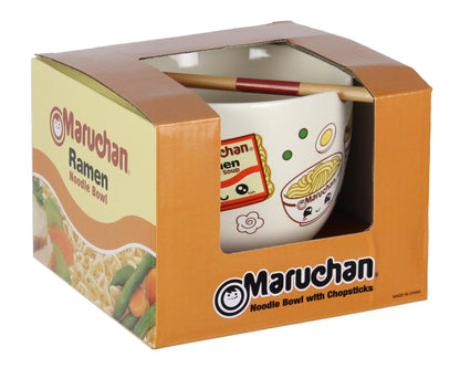 Maruchan Microwave Safe Ramen Bowl w/Reusable Bamboo Chopsticks