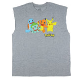 Pokemon Muscle Tee Men's Character Group Tank Top Sleeveless T-Shirt