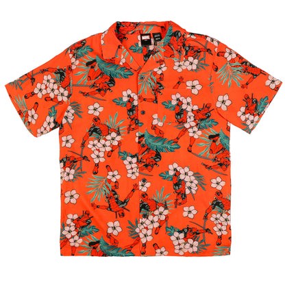 Marvel Comics Deadpool Hawaiian Shirt Men's Button Up Woven Top