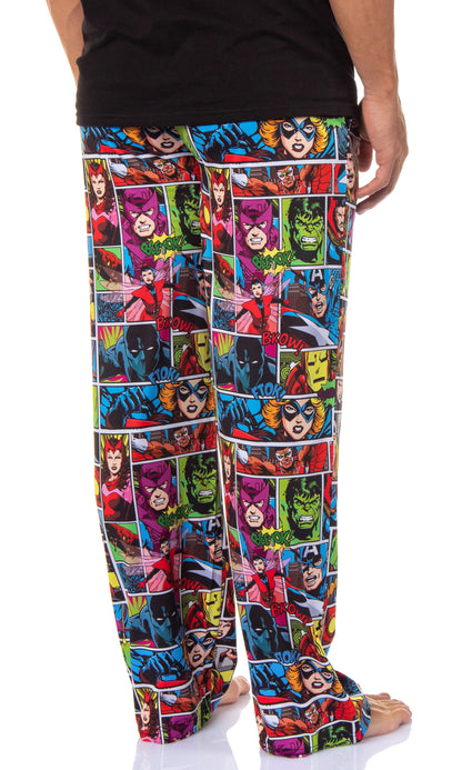 Marvel Comics Men's Superhero Character Sleep Adult Lounge Pajama Pants
