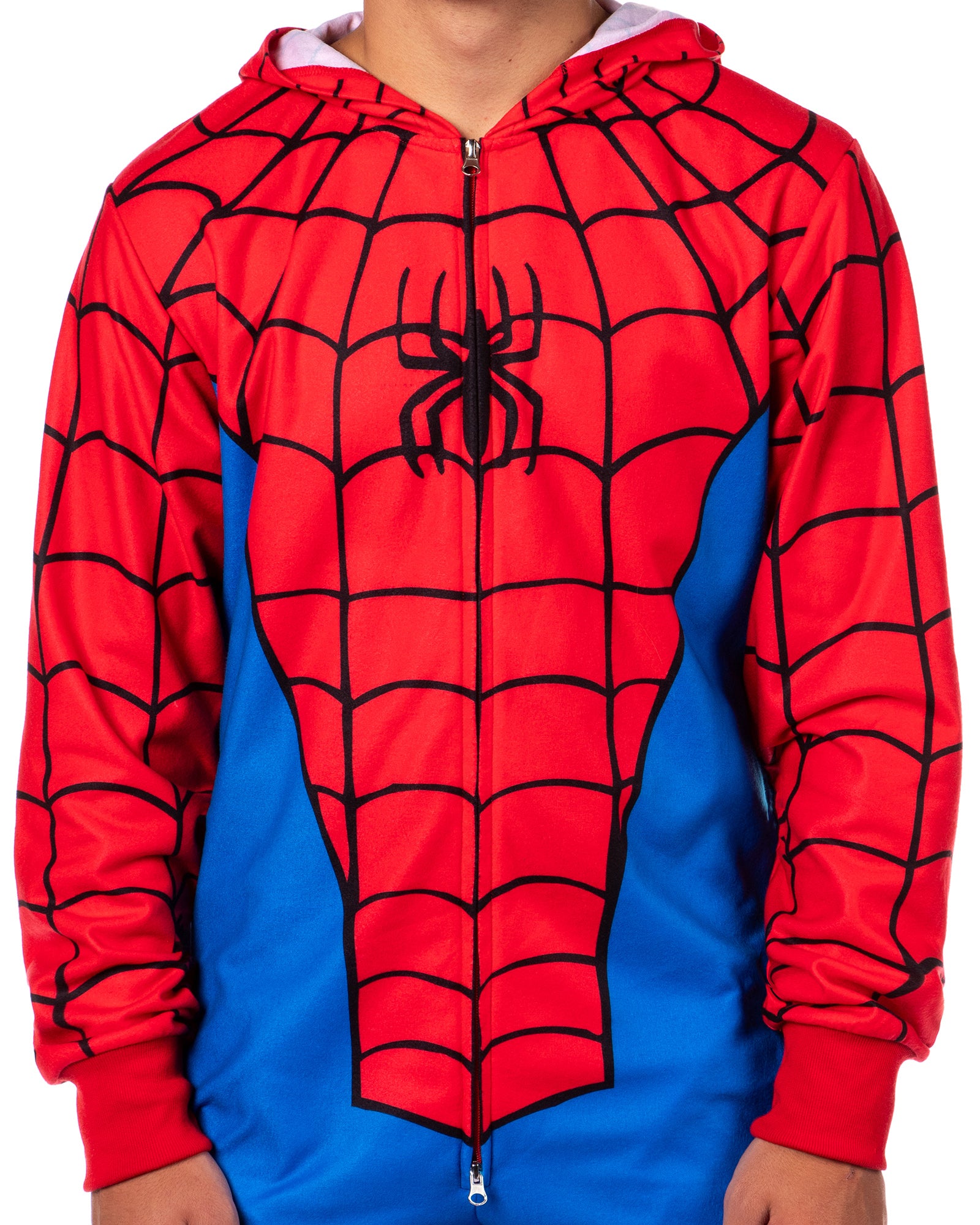 Marvel Men's Superhero Hooded Union Suit Costume Pajama