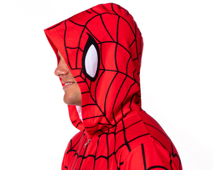 Marvel Men's Superhero Hooded Union Suit Costume Pajama