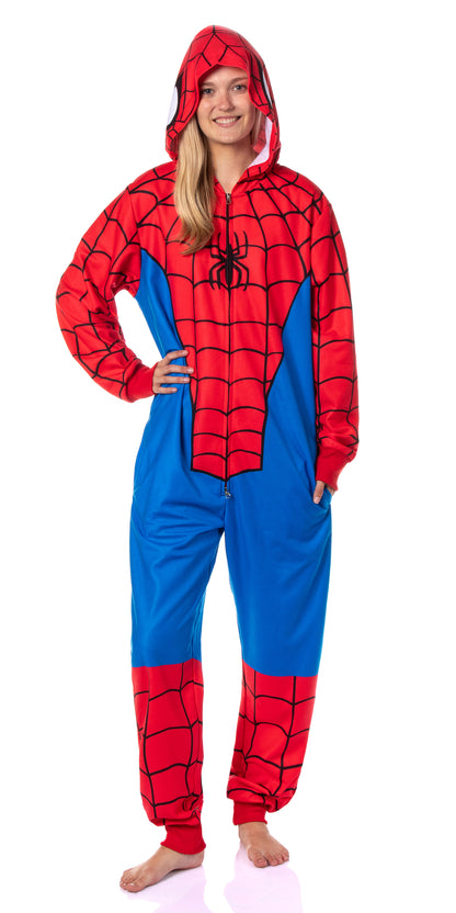 Marvel Men's Superhero Hooded Union Suit Costume Pajama