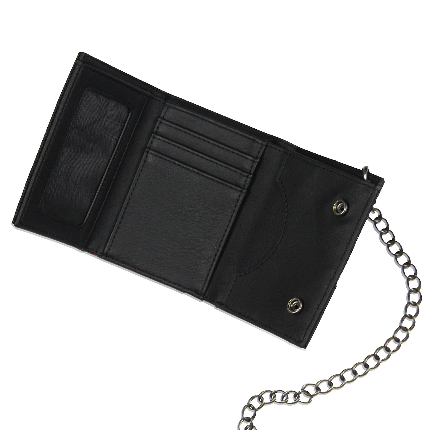 Bioworld Marvel We are Venom Character Design Tri-Fold Snap Chain Wallet