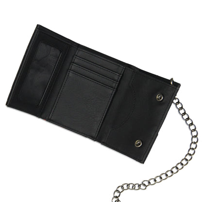 Bioworld Marvel We are Venom Character Design Tri-Fold Snap Chain Wallet