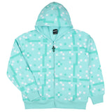 Minecraft Boys' Diamond Steve Allover Pixelated Design Full-Zip Hoodie-S