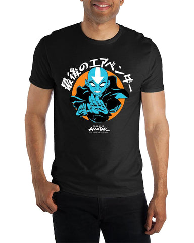 Nickelodeon Men's Avatar The Last Airbender Blue Aang Graphic T-Shirt