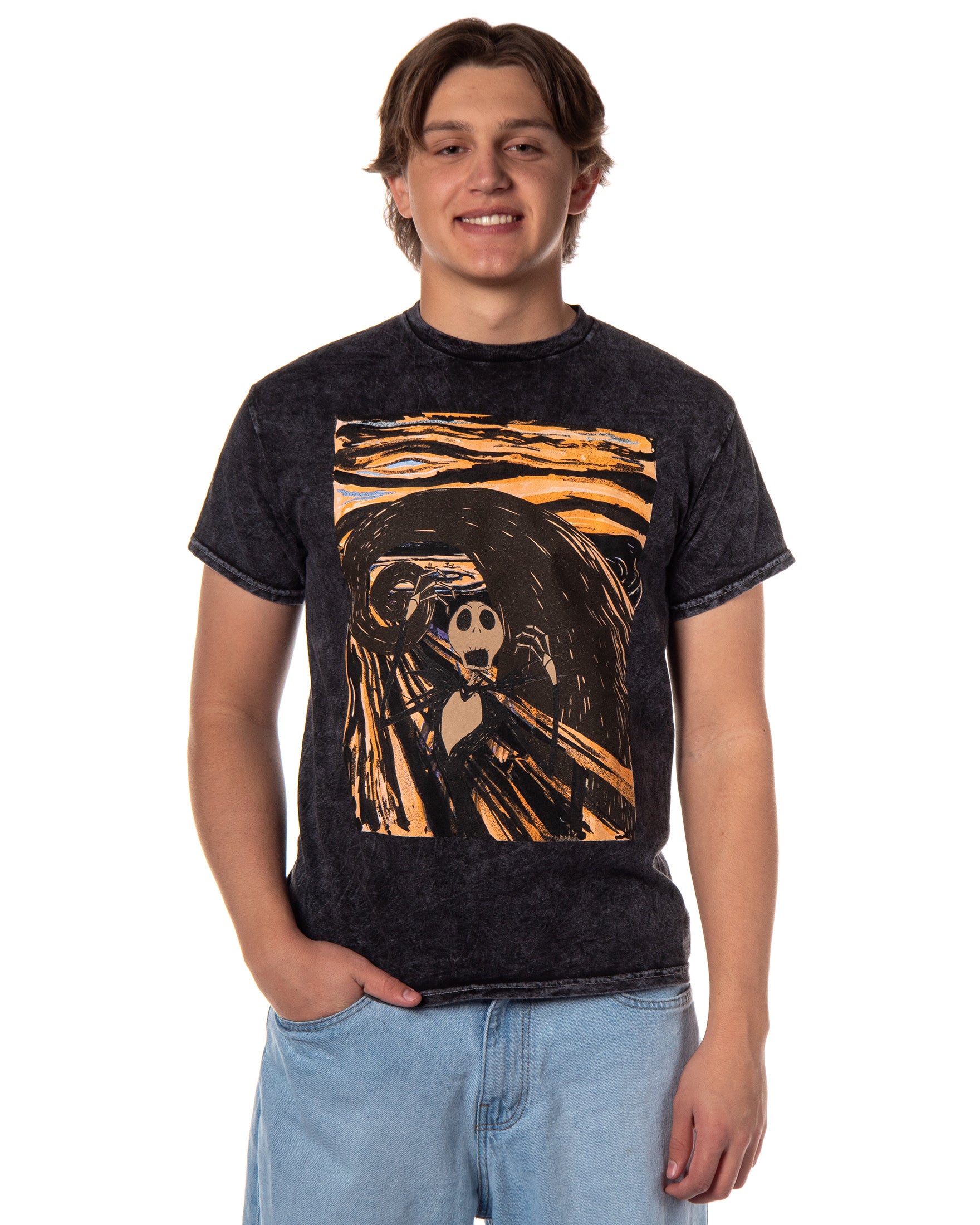 Disney The Nightmare Before Christmas Men's The Scream Graphic T-Shirt
