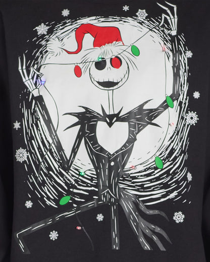 The Nightmare Before Christmas NBC Sweatshirt Mens Jack Light Up Sweater