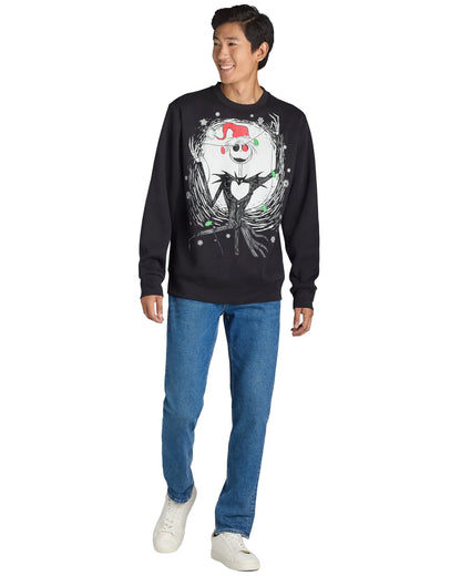 The Nightmare Before Christmas NBC Sweatshirt Mens Jack Light Up Sweater
