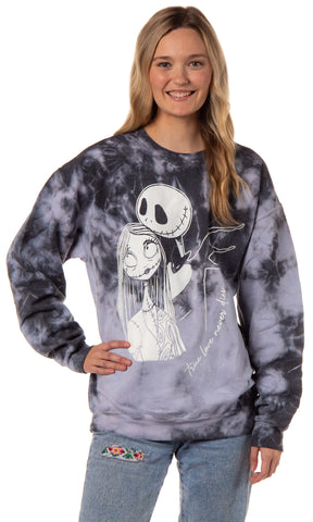 Disney Womens Nightmare Before Christmas True Love Never Dies Sweatshirt