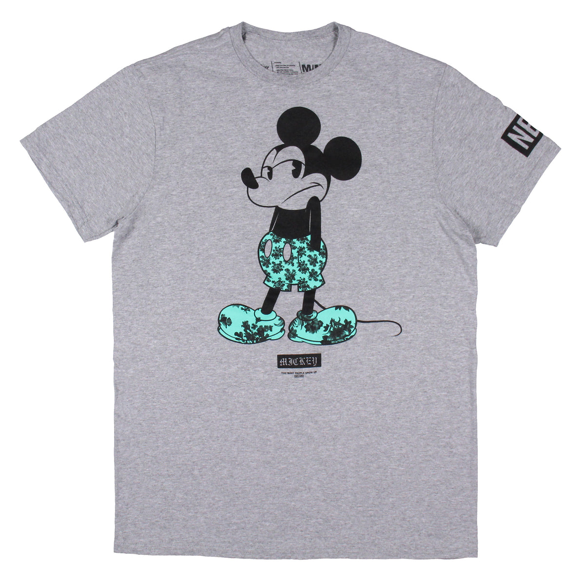 Neff Disney Men's Mickey Mouse Tropical Filled Character Design T-Shirt Adult