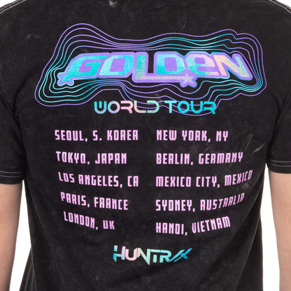 K-Pop Demon Hunters T-Shirt Junior Women's HUNTR/X Golden World Tour Tee