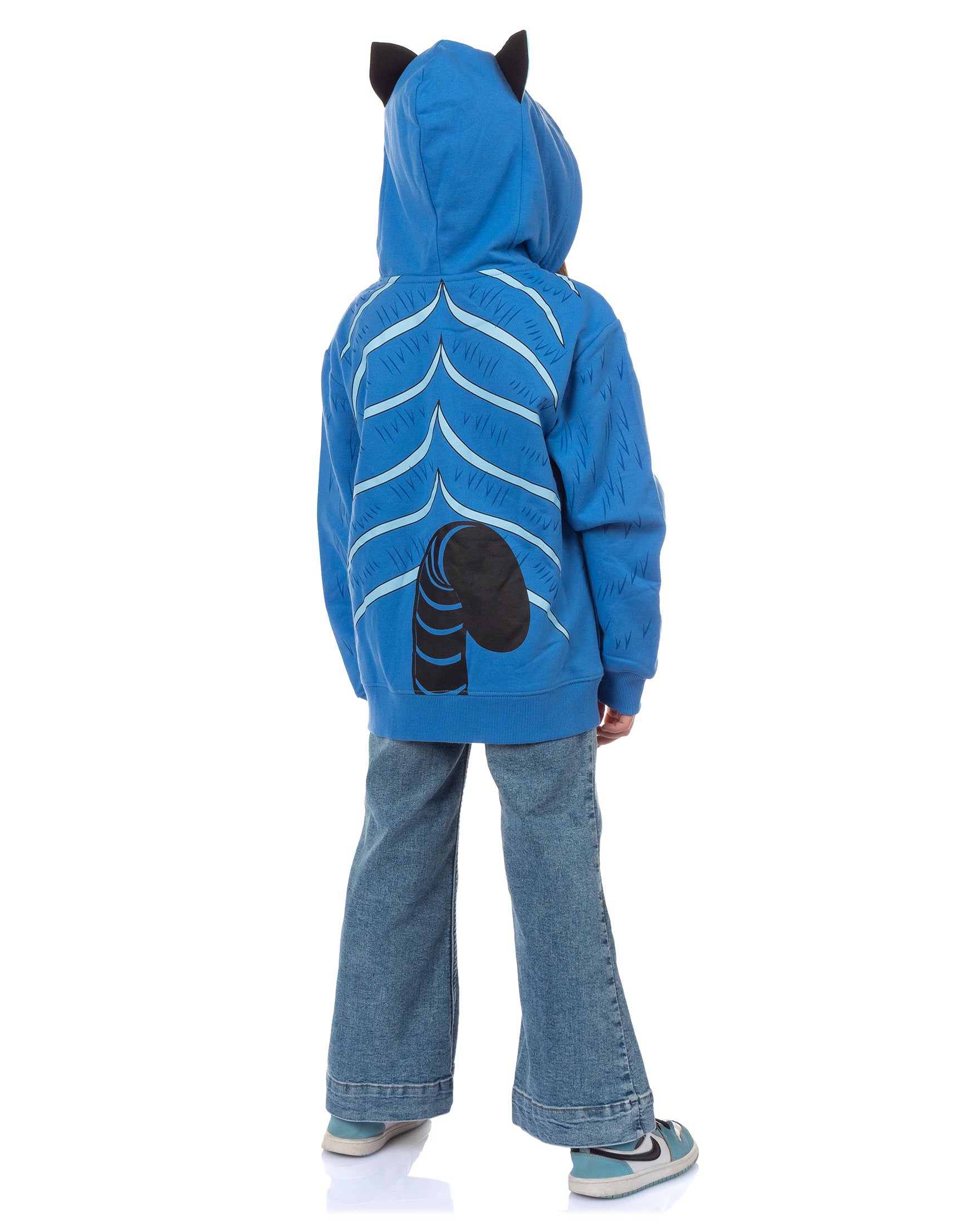 KPop Demon Hunters Hoodie Boy's Derpy Tiger Full-Zip Hooded Sweatshirt