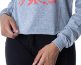Stranger Things Women's Distressed Group Logo Skimmer Long Sleeve Shirt Adult