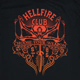 Strangers Things Men's Hellfire Club Choose Your Weapon T-Shirt Tee