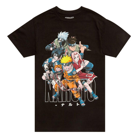 Naruto T-Shirt Men's Sakura Kakashi Sasuke Iruka Short Sleeve Graphic Tee