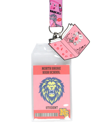 Mean Girls North Shore High School Lanyard ID Badge Holder w/ 2" Rubber Pendant