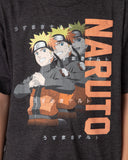 Naruto Shippuden Boys' Anime Manga Triple Character Youth Kids T-Shirt