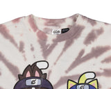 Naruto Nyruto Men's Naruto and Iruka Cats Tie-Dye Pullover Sweatshirt