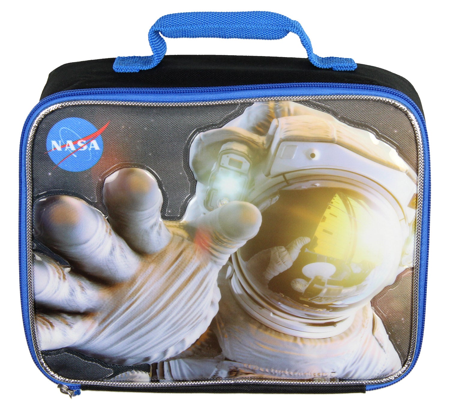 NASA Kids Buzz Aldrin 3D Astronaut Insulated Lunch Box Bag Tote 10"