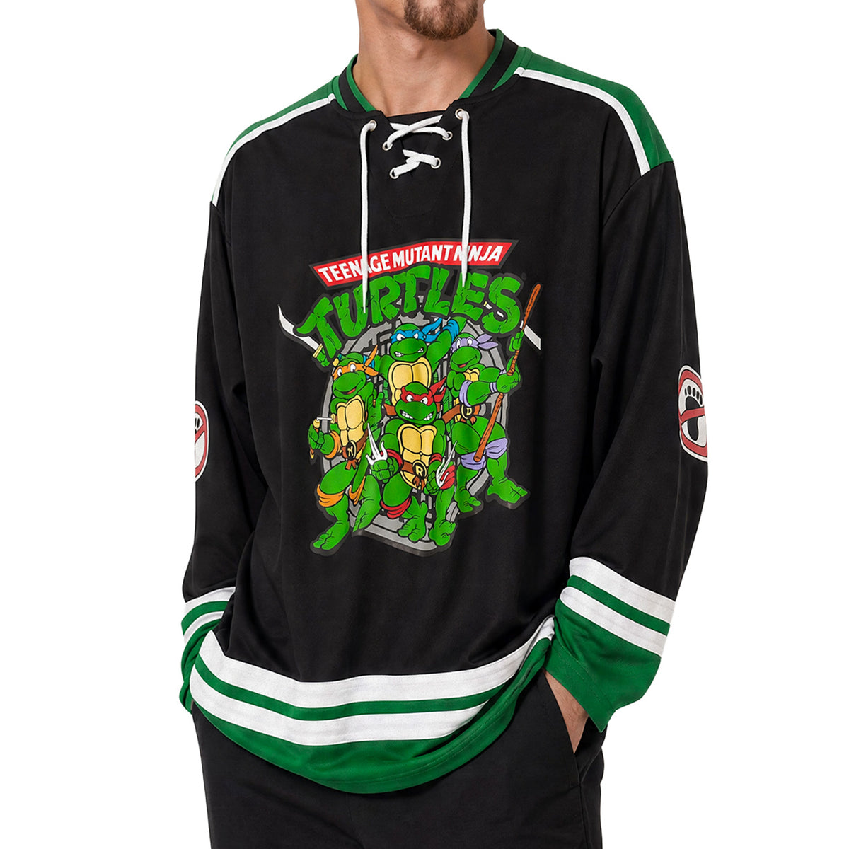 Teenage Mutant Ninja Turtles Hockey Jersey #84 Men's Long-Sleeve Shirt